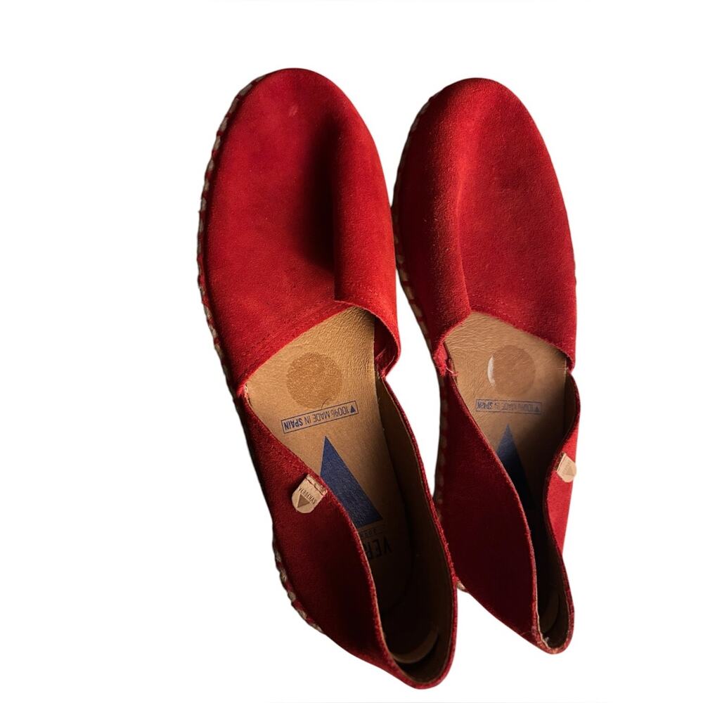Verbenas Carmen suede espadrille flats size 38